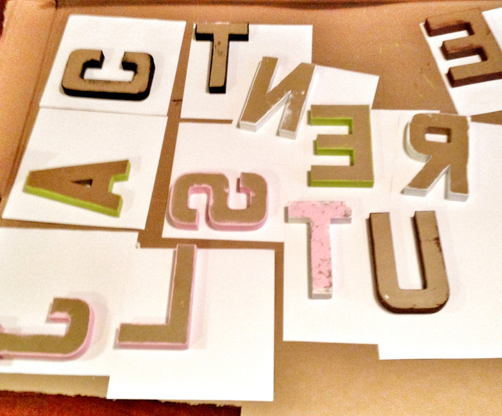 DIY Wall Letters Child's Room, Nursery Wall Letters